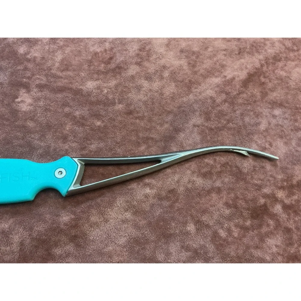 Toadfish Frogmore Shrimp Cleaner Tool 3-in-1 Seafood Deveiner Teal Blue Steel